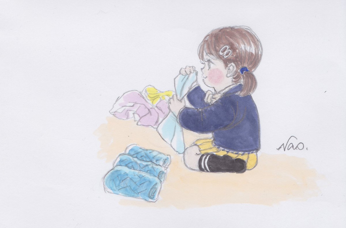 たま ぺちゃんこ座り