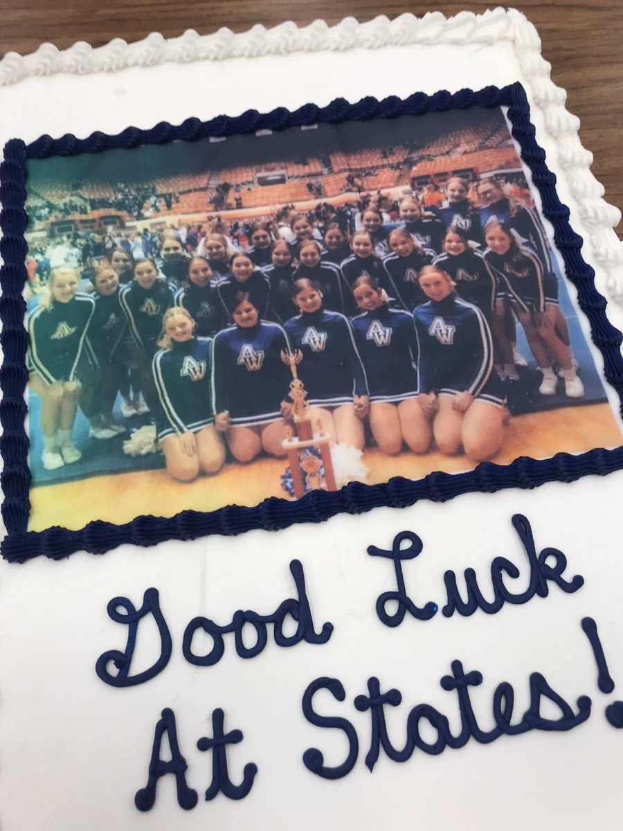 AWHS_Cheer's tweet photo. Thank you to everyone that came out to our State Showcase! We could not do it without the support of our families, friends, school and community! We are so excited to represent AW! #GeneralArmy #FightToTheFinish ๐ฅ๐ฅ๐ https://t.co/5b7VgjG8rJ