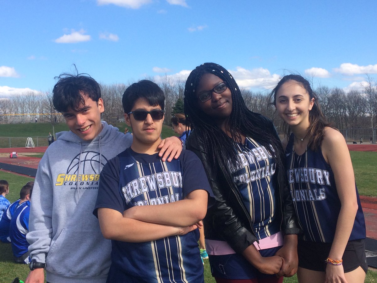 SHS_Unified's tweet photo. These faces are wishing for warm & sunny days ahead...@SHS_Unified Track & Field is right around the corner & we CAN'T WAIT #shrewsburyincludes #SHSUnified #shrewsburylearns https://t.co/lPfgdY9tfp