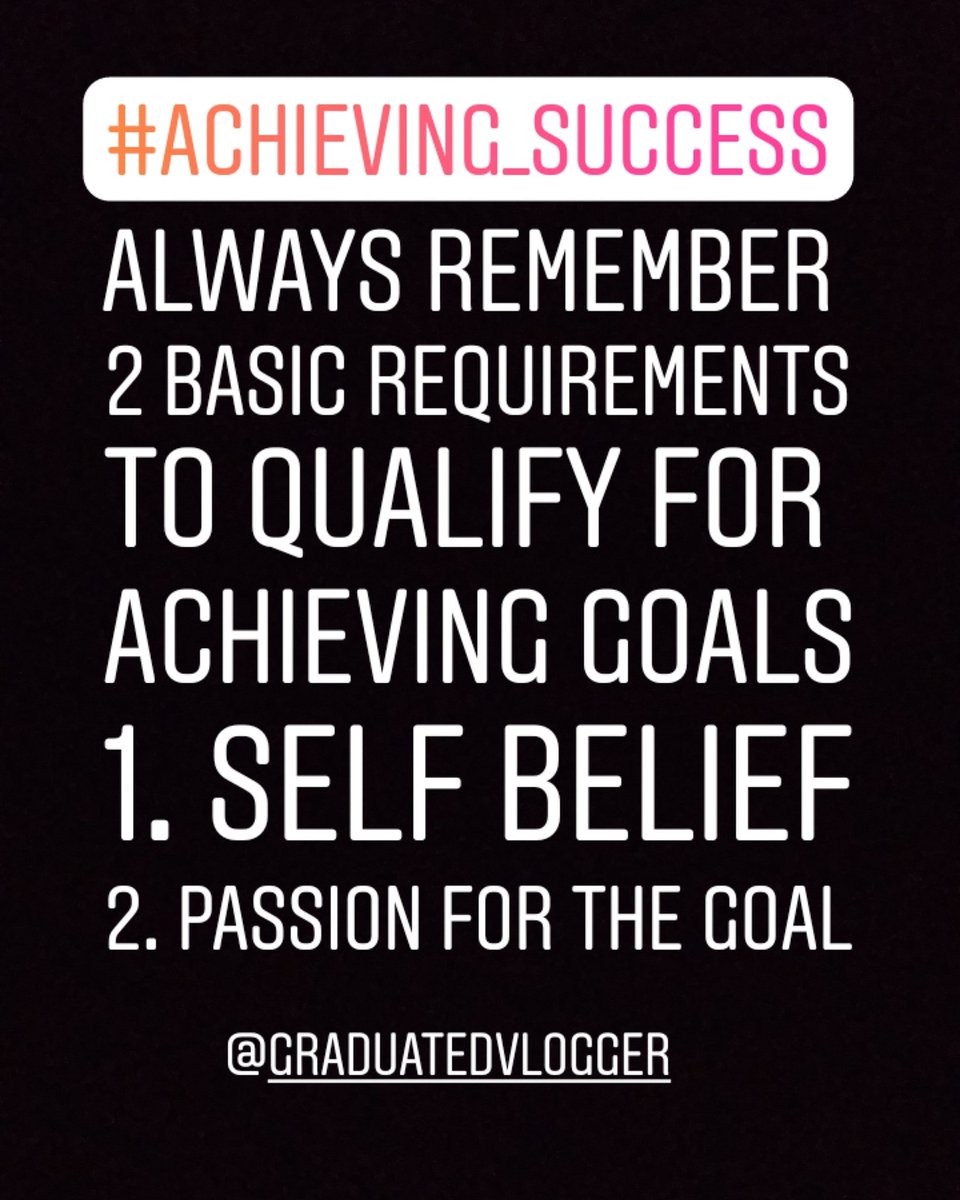 GraduatedVloger's tweet photo. Many of us tend to list a lot of requirements to get what we aim for but the solution always lies in the basics. Till the time you dont believe if you could achieve what your passion is all the other efforts wont even carry weight for the cause.  #believeinyourself  #Passion https://t.co/fyUbDJ0LWA