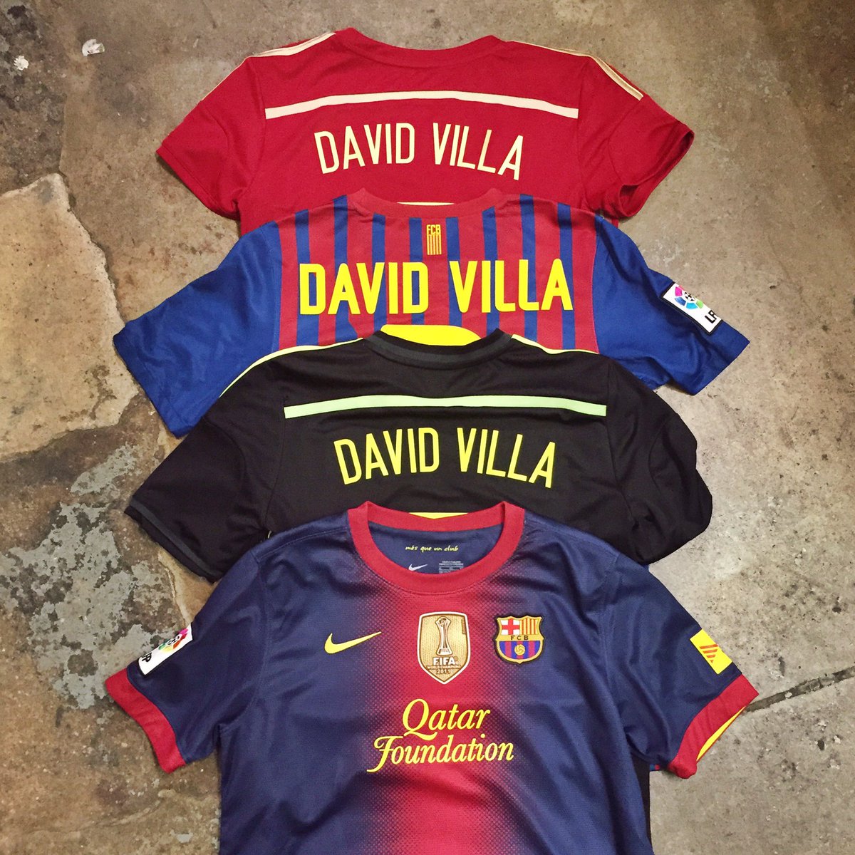 u90soccer's tweet photo. #tbt El Guaje ๐ช๐ธ
โ
Customize your favorite kits with us! Call, email or DM if you have any questions or special requests!
.
.
.
#throwbackthursday #davidvilla #dv7 #customizedjersey #fcbarcelona #customjersey #personalizedjersey #upper90 #soccerexperts https://t.co/I1OILvkIAL