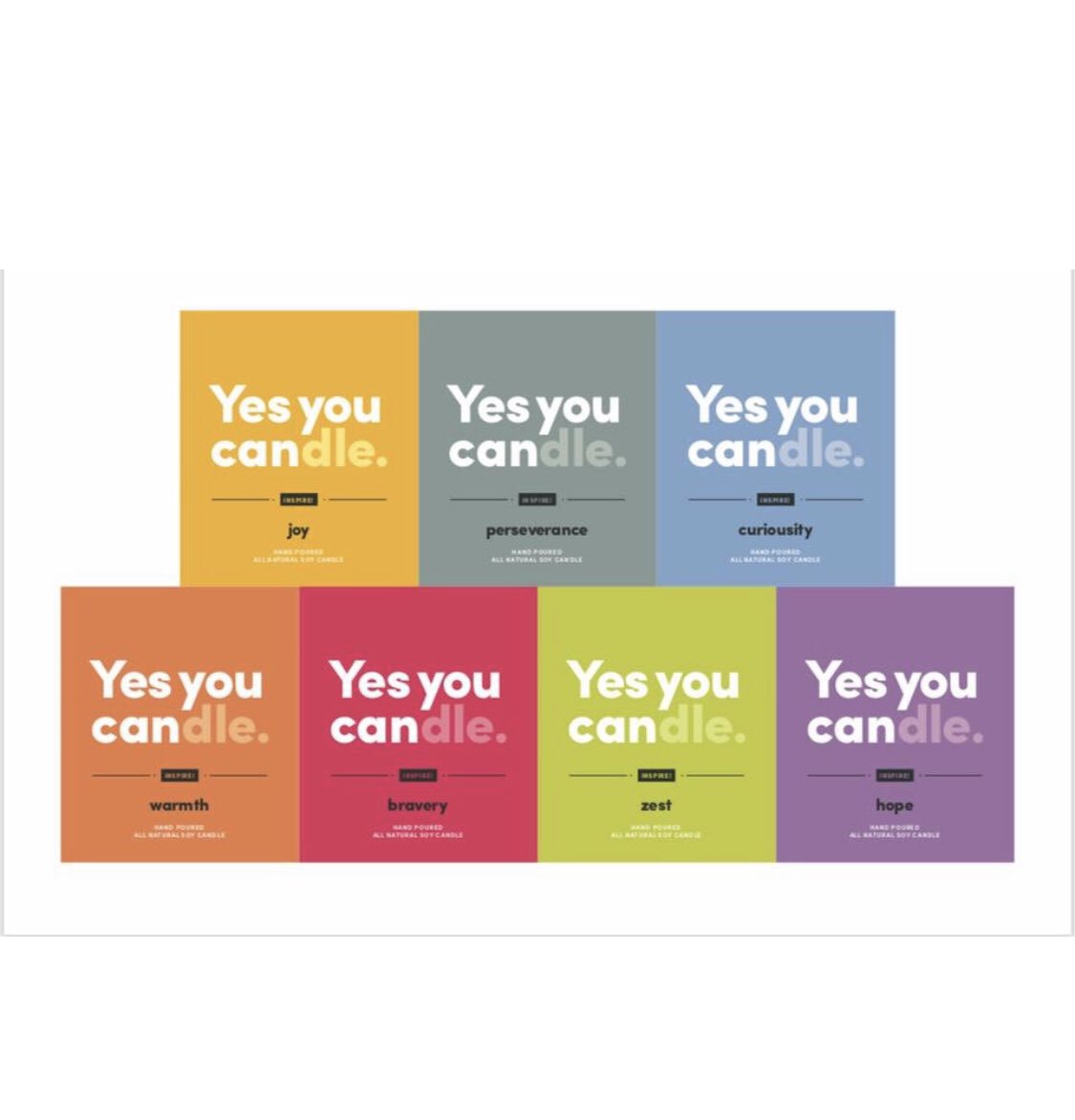 In honor of International Women’s Day tomorrow I am doing a giveaway!!!    Five of my #yesyoucandles will go to five forever homes!   Retweet with a comment on your favorite one!

#bianchicandleco #bravery #hope #curiosity #perseverance #joy #warmth #zest