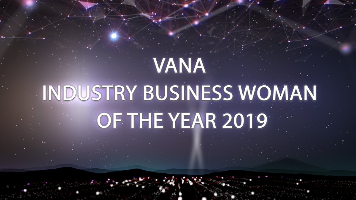 VANALTD's tweet photo. 2019 VANA INDUSTRY BUSINESS WOMAN OF THE YEAR - https://t.co/wYNQgzvkKJ https://t.co/a2DPeoHQ54