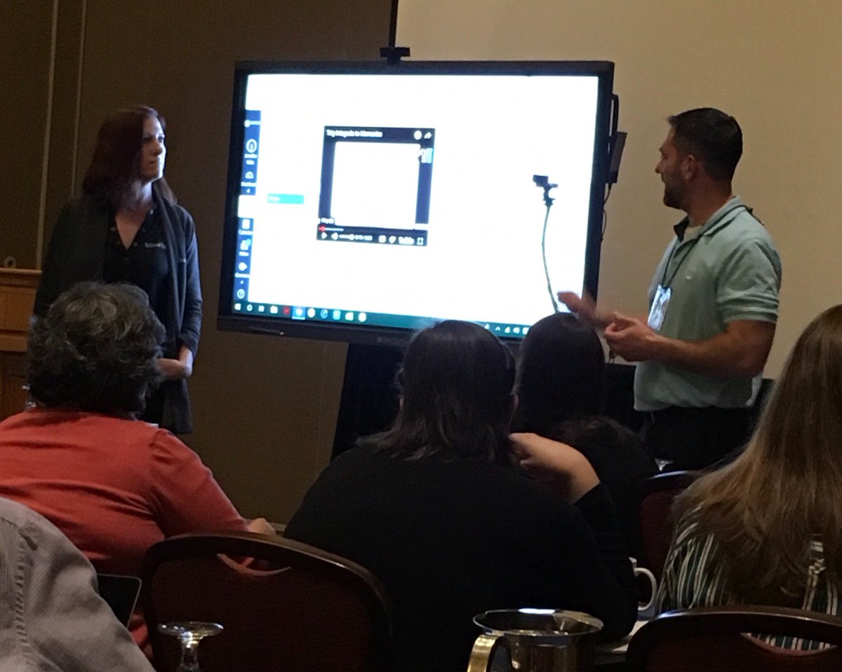 NorthwestMSCC's tweet photo. Also presenting at Creating Futures were PC Tech Rob Smith and math instructor Jennifer Hale, who spoke today on Clear Touch innovative classroom technologies. #CFTTC https://t.co/FJmJovMPW0