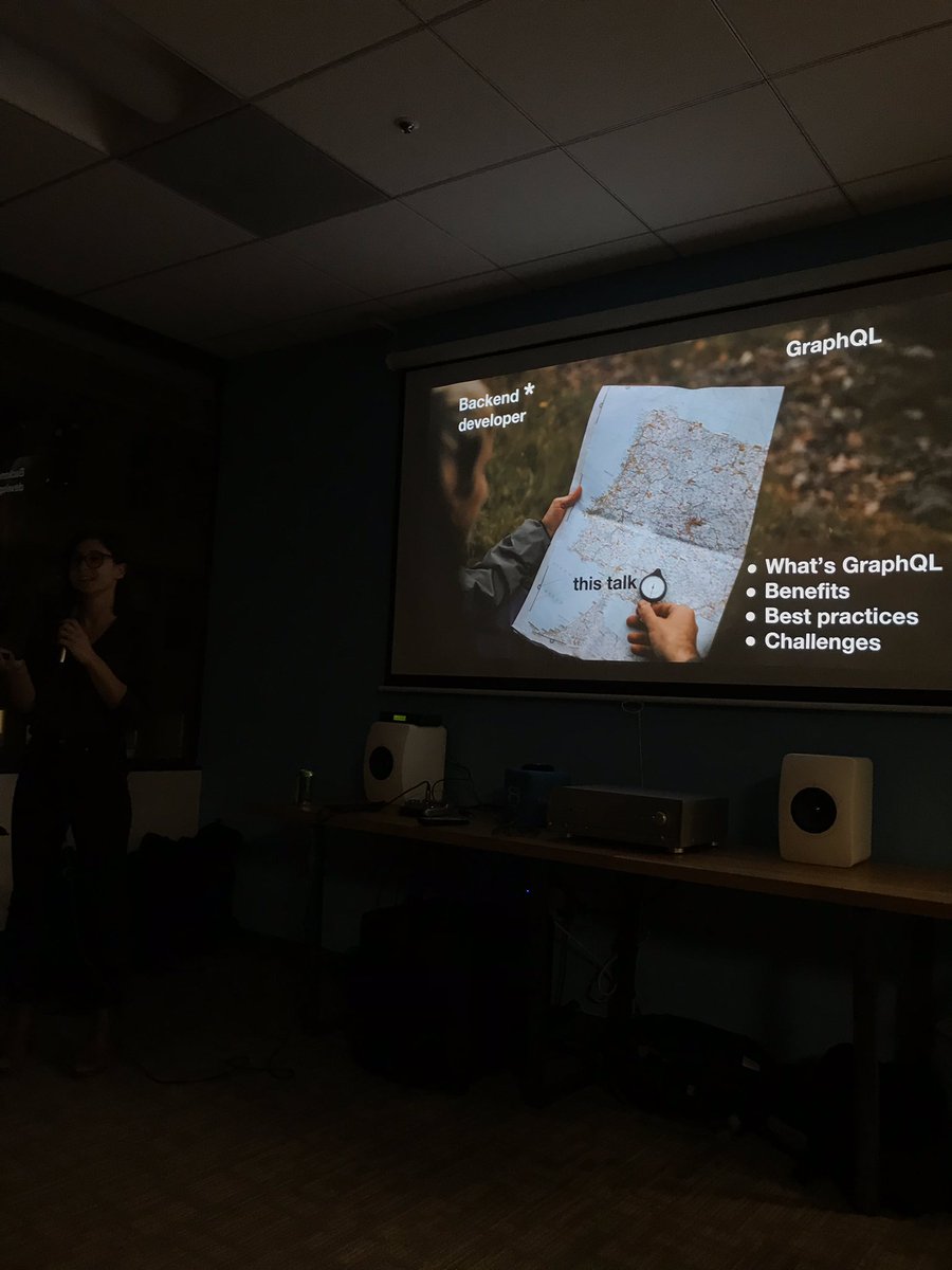 iChuloo's tweet photo. @engfragui talking about GraphQL for backend developers! 🔥🔥 #SFnode https://t.co/rUu1HKm0d6