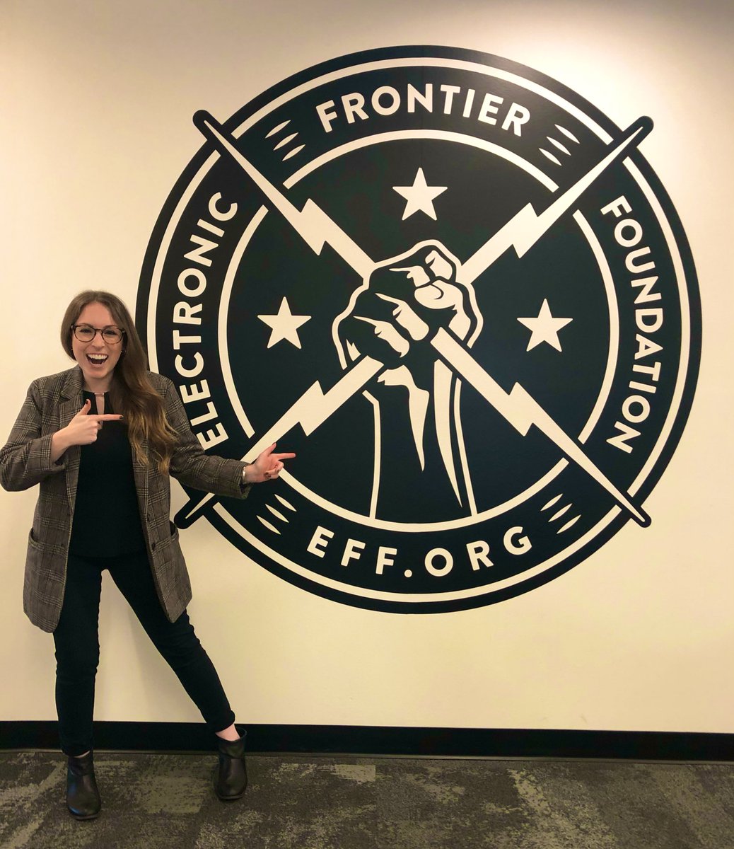 RachelTobac's tweet image. My first ever @defcon I walked in a noob and walked out a huge @EFF fan. Yesterday I had the honor of providing my @socialproofsec services to @EFF for the second time! Anything I can do to ensure they can defend our civil liberties in the digital world is time well spent.