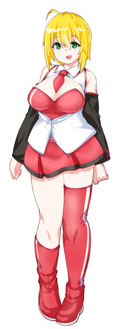 基本ができた～、
あとは表情とかの差分を作れば
それらしい立ち絵になるぞ! 