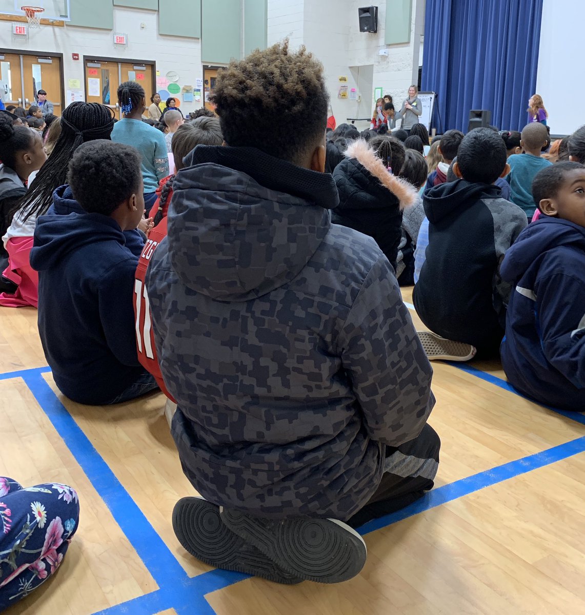 Penny Wars Fundraiser Assembly. Congratulations to my kids for raising the most money in the fifth grade! #Cream #droppingdimes