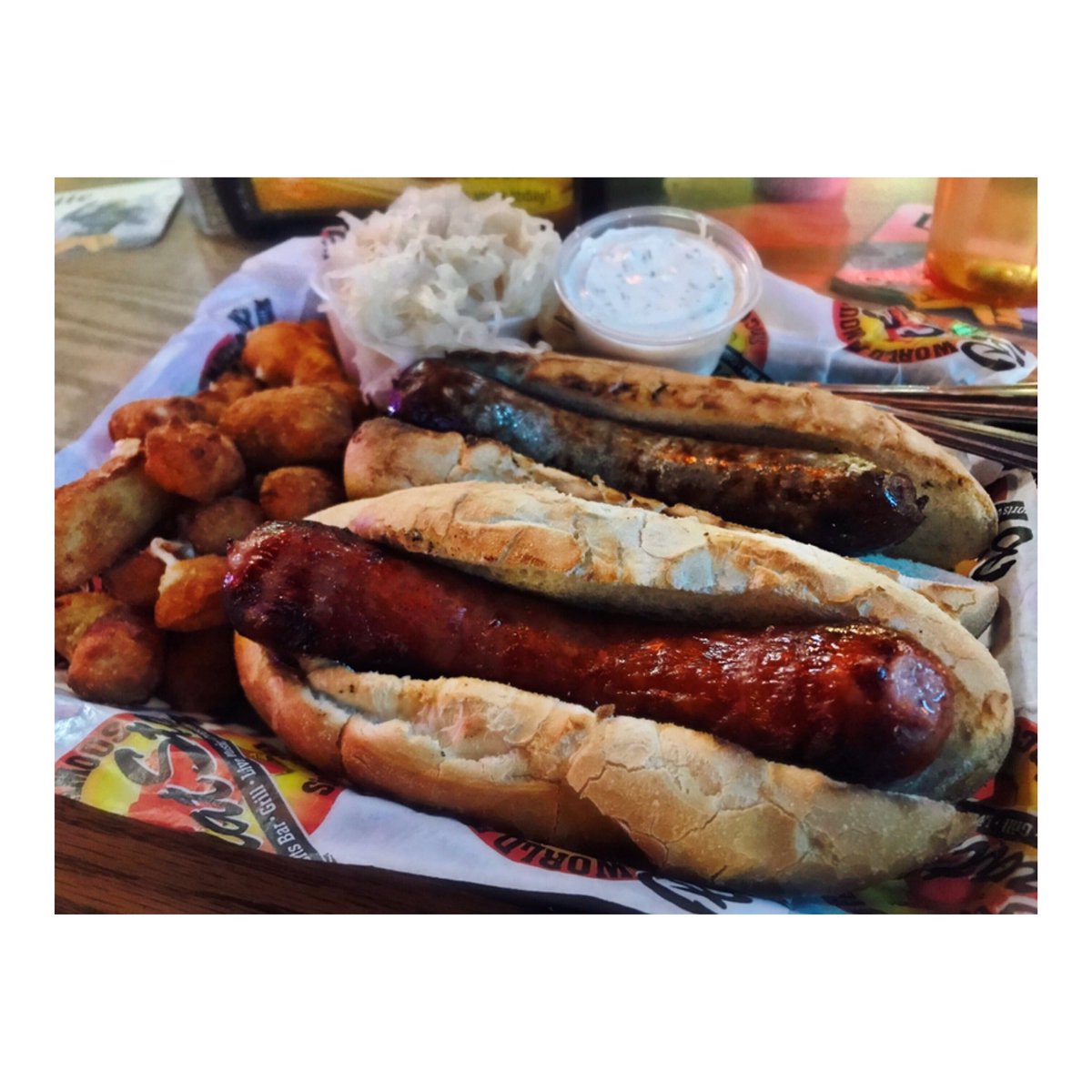 TheCathyV's tweet photo. When in Wisconsin... 🌭😋🧀#thebratstop #bratstop #bratwurst #cheddarwurst #cheesecurds #cheese #foodporn #wisconsin #kenosha #thebadgerstate #wisco #thedairystate https://t.co/AR18dzXqnf