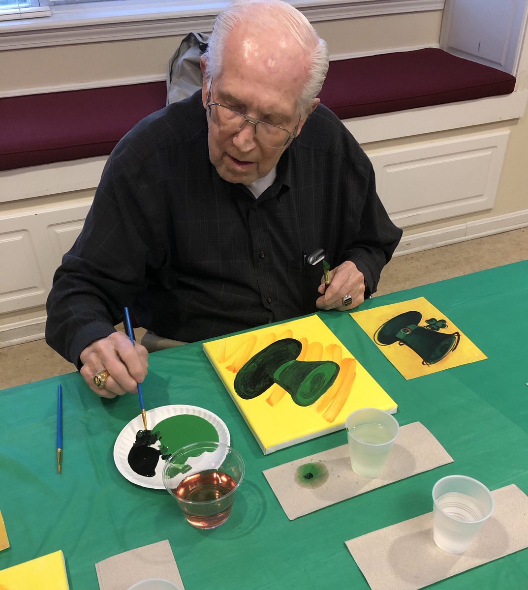 FranciscanHCC's tweet photo. What fun during โWine & Canvasโ night @FranciscanHCC! ๐ #ArtisansInAction #WineWithEverything #LifeEnrichment #TrilogyLiving https://t.co/mT1o0Rib2Y