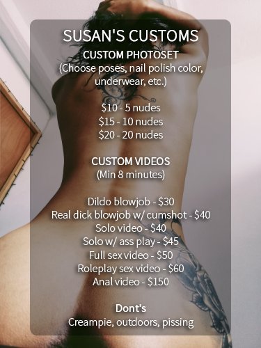 ⚠️ Prices of all my services loves, they could be negotiable depending of the request 💖 also ask for