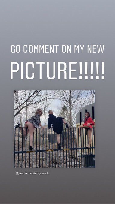Now!!! Go follow my Instagram page at jaspermustangranch https://t.co/Q7ZnllcysE<a href="/tag/burlesque"class="tags"><span>#burlesque</span></a><a href="/tag/outdate"class="tags"><span>#outdate</span></a>