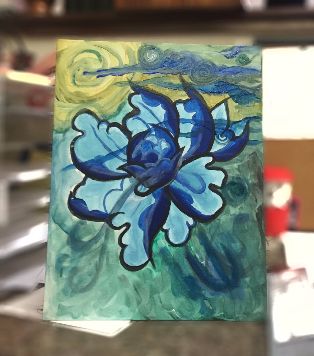 medicvtion's tweet photo. $30 peony Japanese painting I did https://t.co/O8oX9LySf2