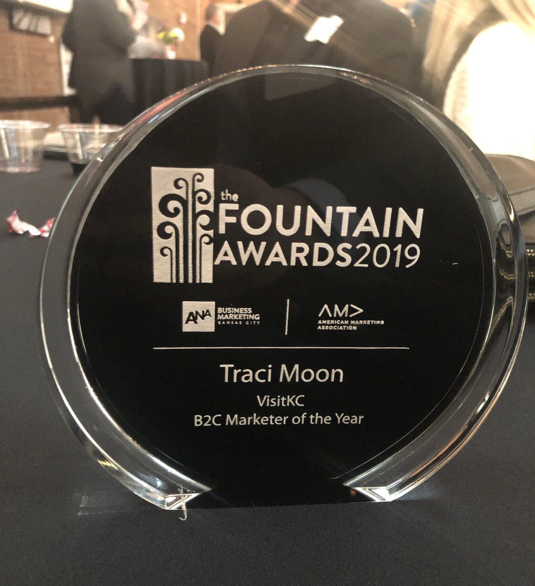 Derek Klaus (@therealklaus) on Twitter photo Three cheers for Visit KC’s own <a href="/traci_jo_moon/">Traci Moon</a>, honored tonight as Kansas City’s B2C Marketer of the Year by <a href="/AMA_KC/">American Marketing Association, Kansas City</a> & <a href="/bma_kc/">ANA Business Marketing - KC Chapter</a>. Thanks for all you do! Three cheers for Visit KC’s own <a href="/traci_jo_moon/">Traci Moon</a>, honored tonight as Kansas City’s B2C Marketer of the Year by <a href="/AMA_KC/">American Marketing Association, Kansas City</a> & <a href="/bma_kc/">ANA Business Marketing - KC Chapter</a>. Thanks for all you do!