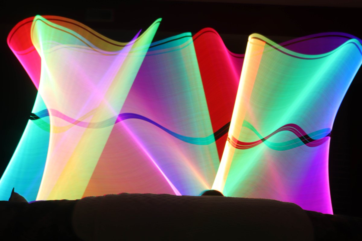 MercyArtDept's tweet image. Digital Photography students, here's a preview of what awaits you after this snowy joke of a spring break. Didn't God say, let there be light and COLOR?! ❤️🧡💛💚💙💜@MercyHighSchool #Pixelstick #arted