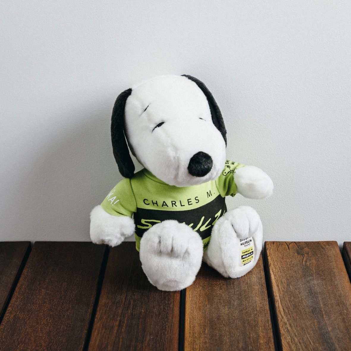 Snoopy Museum Tokyo Auf Twitter 大阪限定アイテム スヌーピーミュージアム展大阪会場限定のアイテムもたくさん まずは グリーンのtシャツを着た 大阪限定のスペシャルなスヌーピーのぬいぐるみ 5 000円 税別