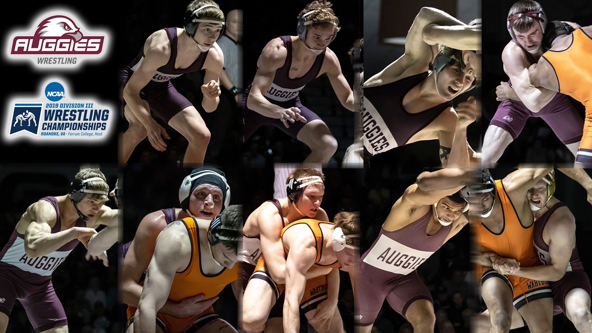 AugsburgAuggies's tweet photo. Wrestling - Want to know EVERYTHING about Augsburg's 9 qualifiers to this weekend's Division III national championships? Read 10 pages of Auggie notes at the link on this page: https://t.co/ESixa9x0nL #d3wrestle #AuggiePride https://t.co/dEK7s2Sq7L