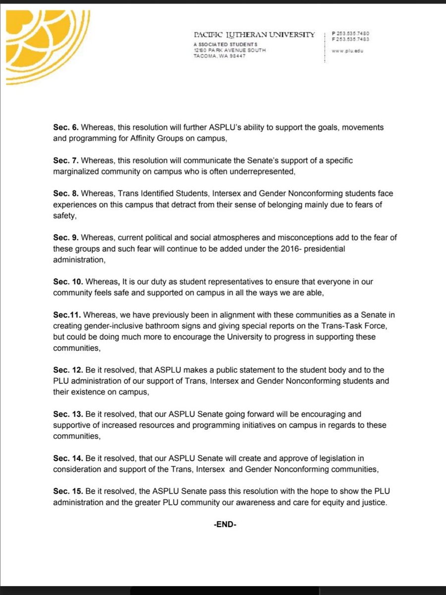 ASPLU_Lutes's tweet image. We as ASPLU have supported trans, intersex, and GNC students and will continue to support them.