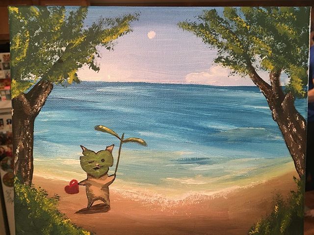 MoblinHunter's tweet photo. Painted a beach and then decided to make a korok cutie live there. So happy with how this came out!!!! I need to keep doing more art and get out of my own head. I’m always too scared to start. What do you guys think?
#nintendo #nintendogirl #ninstagram #… https://t.co/ypyvJNDLHo https://t.co/2nBAQxZgdq
