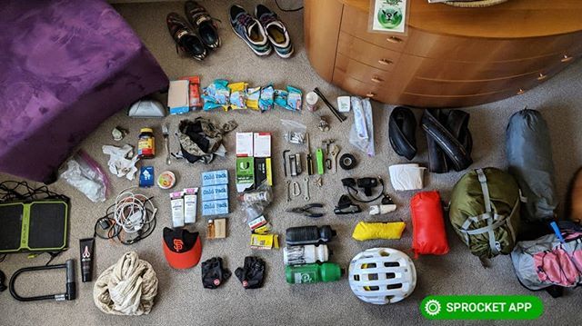 SprocketBlog's tweet image. 2018 Bike Touring gear (sans. clothing) after touring SF &amp;gt; Arizona. Curious to hear what it's like to bike the #Mojave? Listen to the #Bike#Karma podcast where I tell the story about cycling across it w @orangeguyonabike

Get it on #podbean #itunes #stit… ift.tt/2SMOxmN