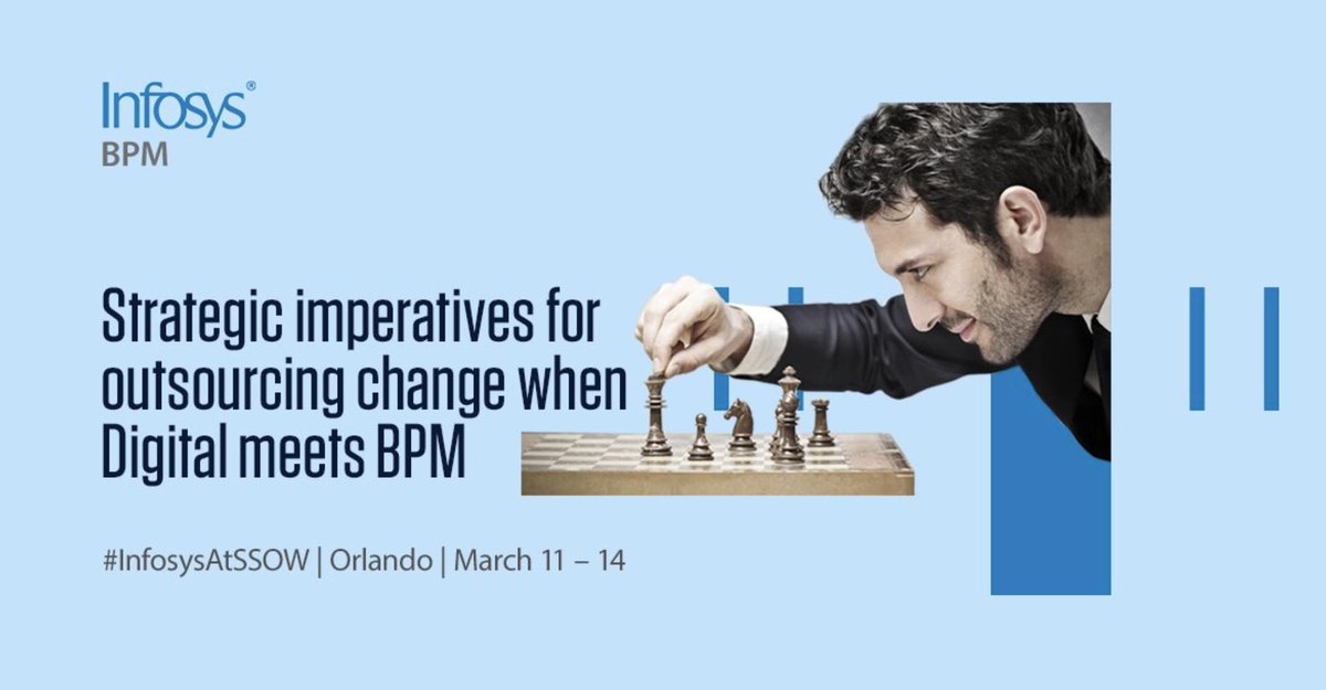 EC__Group's tweet photo. Learn about the changing strategic imperatives for outsourcing at our panel discussion on When Digital meets BPM. We are a proud sponsor of #SSOWeek #InfosysAtSSOW https://t.co/CJJKPkPmmR https://t.co/LIinluj8ZN