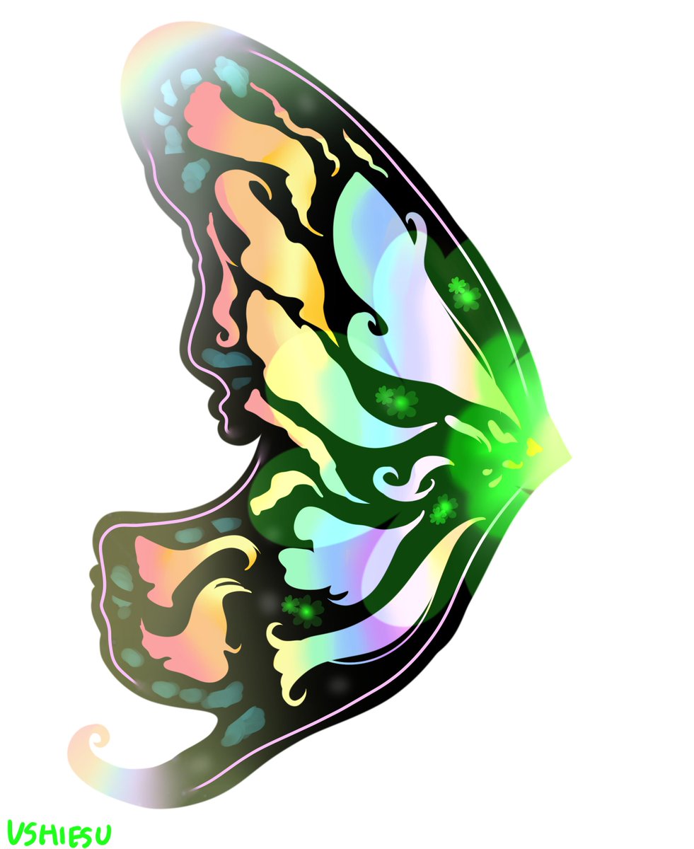 Ushio On Twitter Rainbow Shamrock Butterfly Wings For