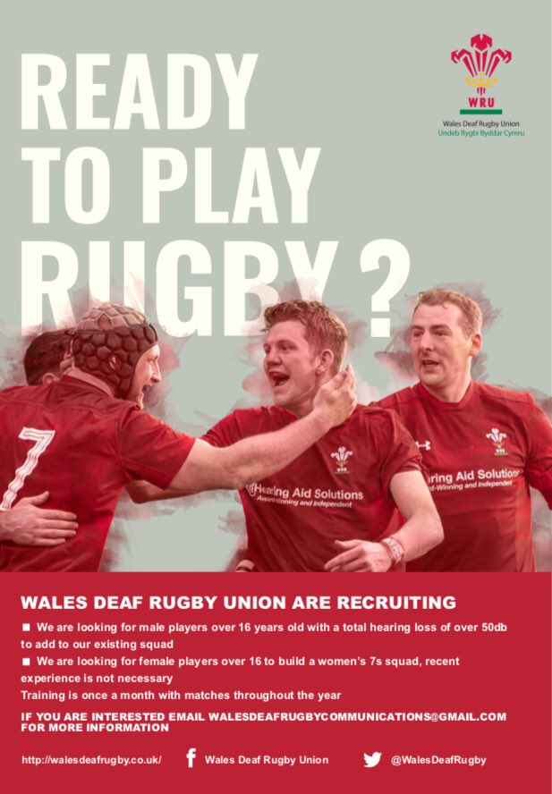 At our committee meeting last night we heard that so far 7 men and 12 women have identified themselves to us since this poster went out online. Amazing progress!

@Woodsy2957 @DisRugbyDC <a href="/CharlyW10/">Charly W.</a>