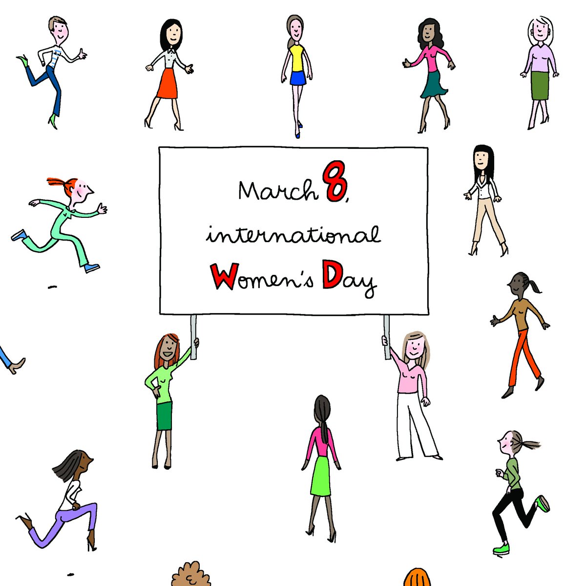 Today is March 8, International Women’s Day. To mark the occasion, French artist Soledad Bravi created a series of pictures for Kering, illustrating our commitment to empowering women every day. 1/9 #IWD2019