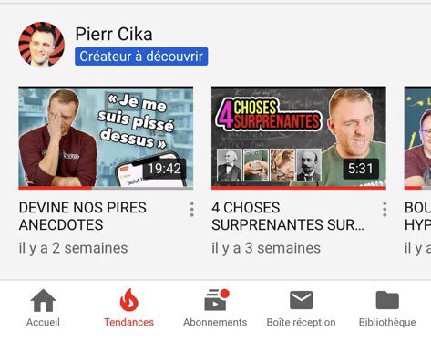 La chaine apparaît dans l’onglet tendances de YouTube 🥰🥰 un immense merci à tous et à <a href="/YTCreateurs/">YouTube Créateurs</a> c’est grâce à vous si on en est là ! #onestensemble