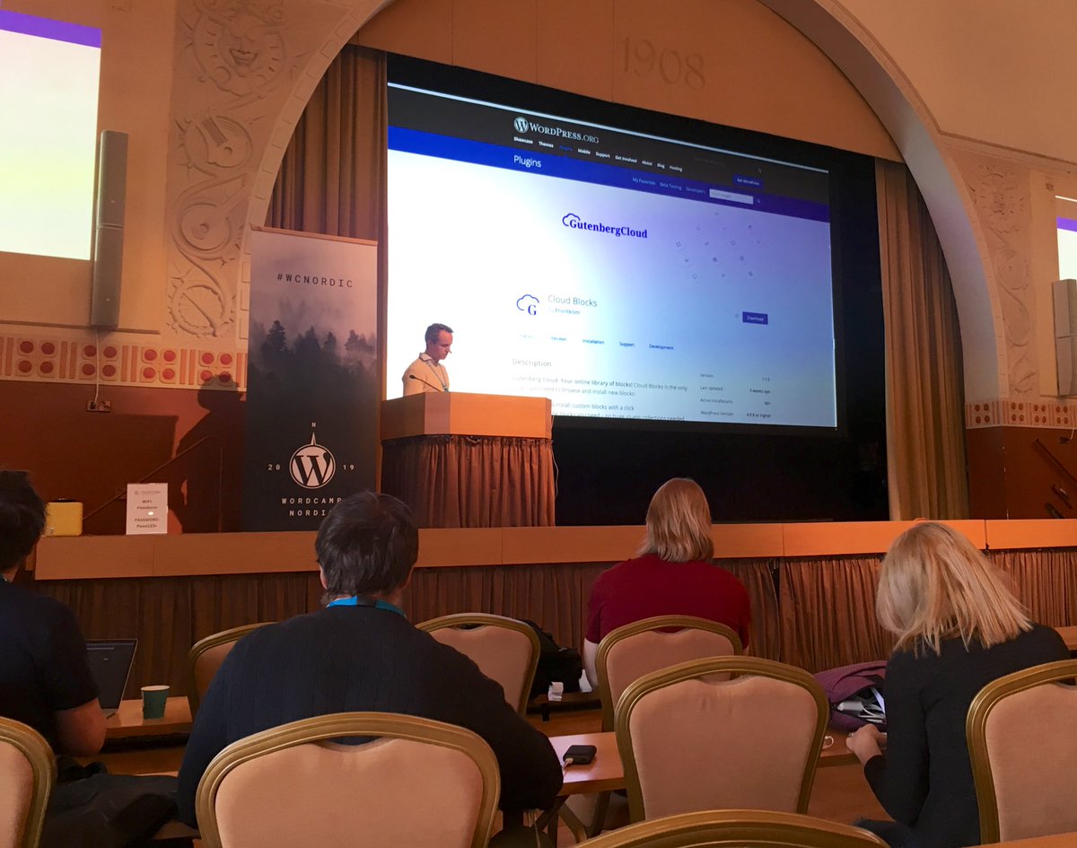 The GutenbergCloud makes it possible to use the same blocks in Drupal and WordPress #WCNordic