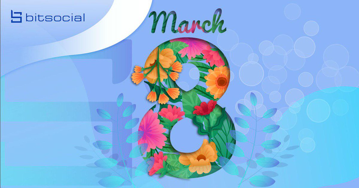 Dear ladies! 👩‍🦰

Team BitSocial congratulate you on this wonderful holiday🌸💐

On this day of gentle spring 
All the flowers – for you! 
Never feel upset and sad, 
Let your eyes sun shining get!🌺

Thank you for choosing us🤝

Yours sincerely, t.me/BitSocialRobot🤖