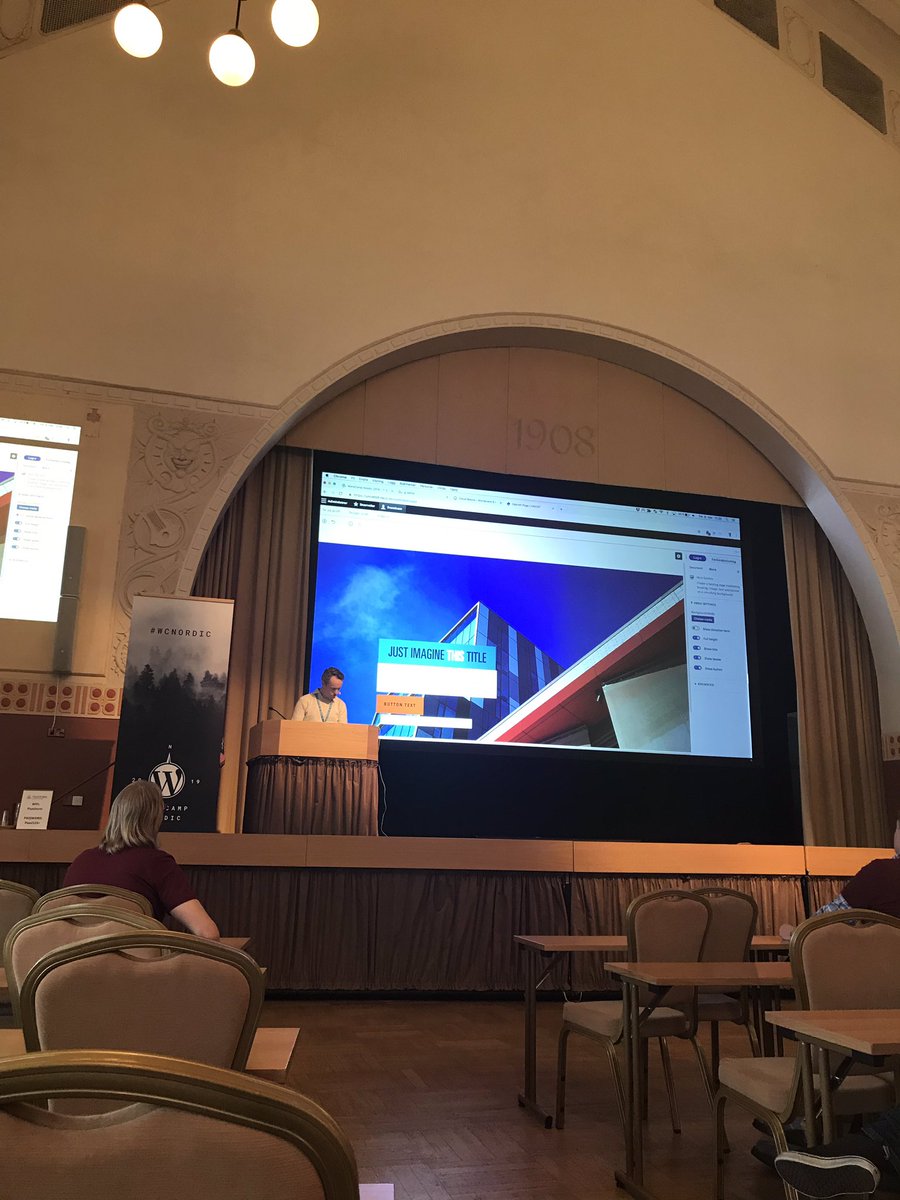 #Gutenberg #Blocks in #Cloud, both for #Drupal and #WordPress (or any CMS) presented in #WCNordic by @frontkomtech. Very interesting!