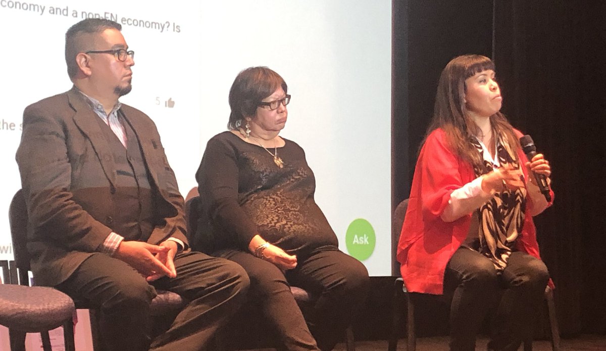 #ToCatchAFallingSky: Panel Discussion:

Challenges for #FirstNations in accessing clean energy: to find equity to start new clean energy projects; grant programs provide limited amounts of funding; finding partners to provide innovative funding sources.