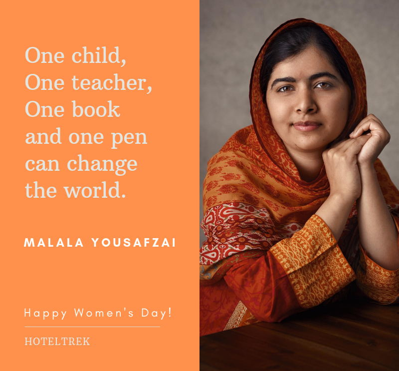 hoteltrek's tweet photo. One child, One teacher, One book and one pen can change the world.

#HappyWomensDay2019  #Hoteltrek https://t.co/JLHyNraT4e
