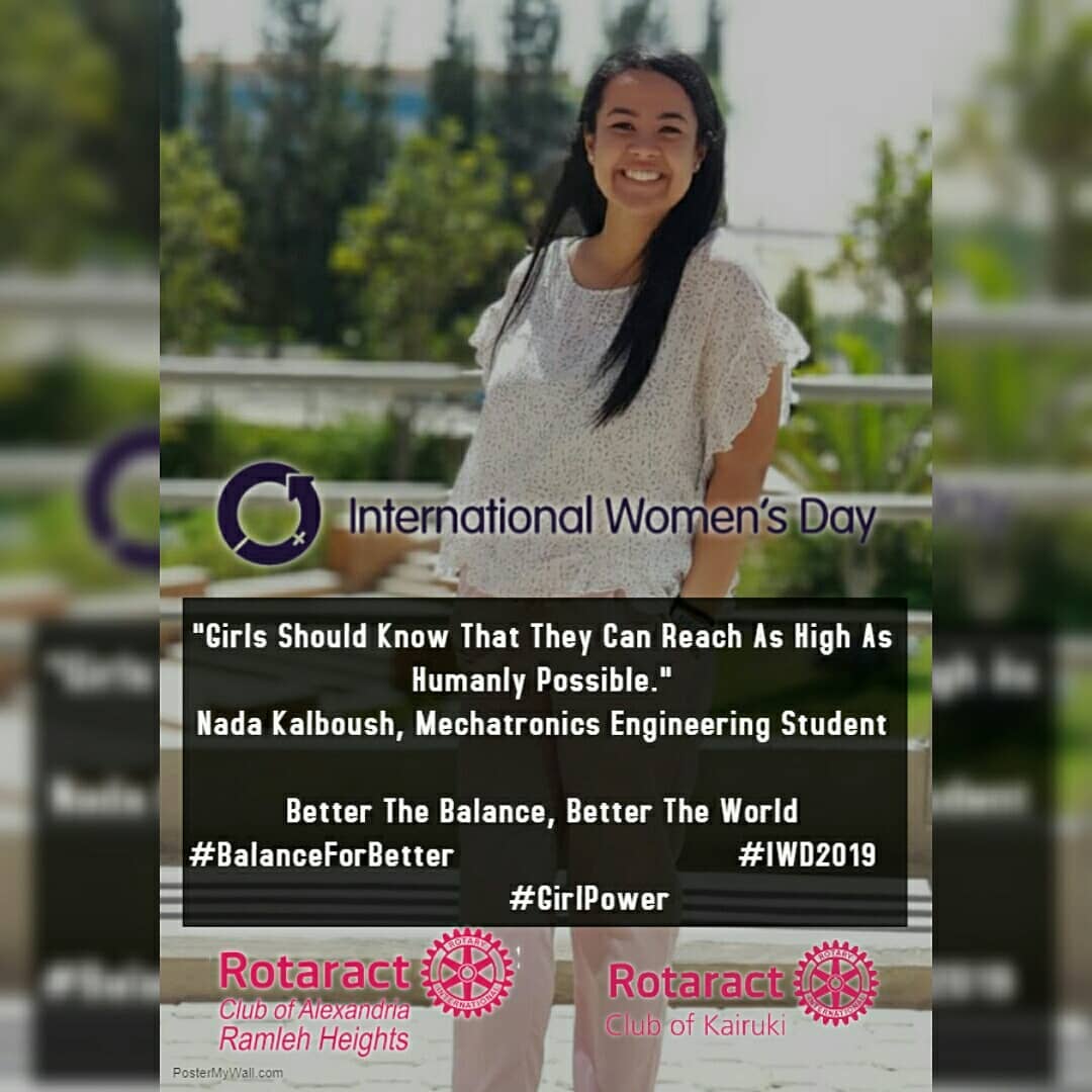 Rotaractkairuki's tweet photo. In observance of #iwd2019 inspirational ladies from our twin club, the club of Alexandria Ramleh Heights have shared inspirational information on the call of action towards a gender balanced world.
#balanceforbetter
#girlpower
#iwd2019
@rottanzania https://t.co/mIkGdYFGOU