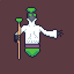 arustymonky's tweet photo. Unfortunately, I missed Day 6 of #MarchMonsters2019, so I'll have to sneak my tank minion piece in this weekend. But for Day 7, I have my earth-type support: a floating, gemstone cleric minion ready to go! #pixelart https://t.co/LThB9jUgZZ