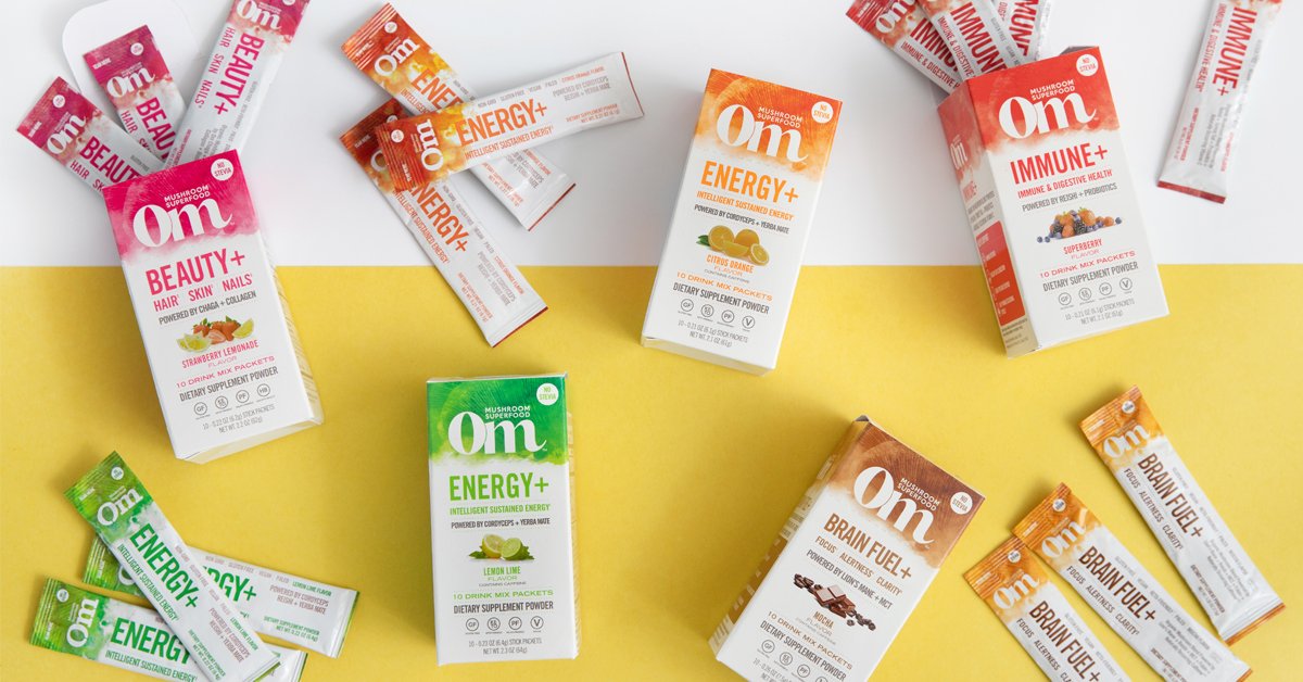 Wish you could take your mushrooms on the go? Our #superfood #functional drink stick packs are as easy as shake, drink, + enjoy. From getting your glow on to boosting your body’s natural defenses, we’ve got a #mushroom for whatever your need. Click here! bit.ly/OmDrinkMixes