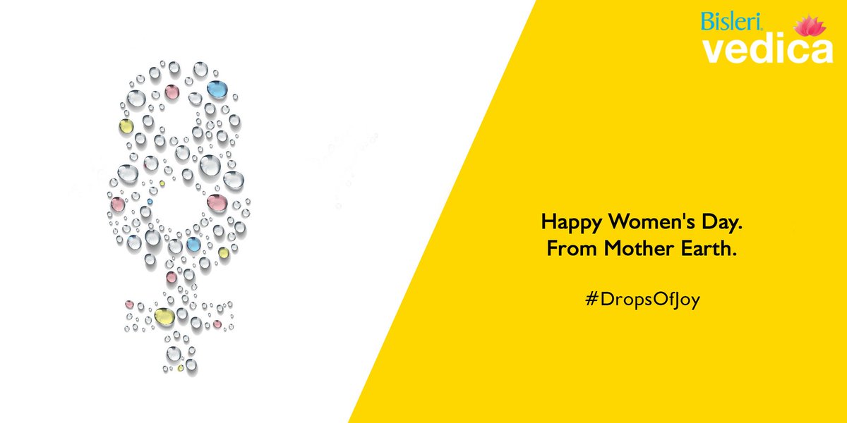 vedicaspring's tweet image. Happy Women's Day. From Mother Earth. #DropsOfJoy
#HappyWomensDay2019 #BisleriVedica