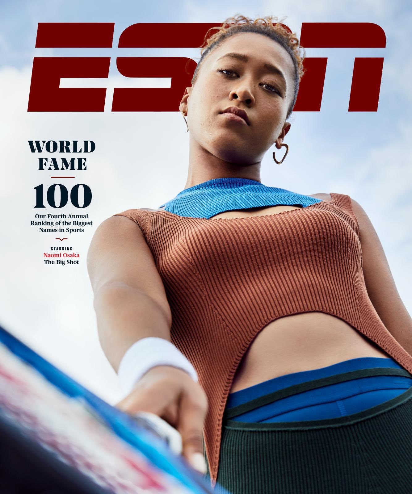 Osaka Graces Cover Of Espn S World Fame 100 Issue