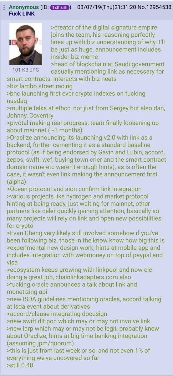 ChainLinkGod's tweet image. This has all happened with one week.. I'm comfy as fuck frens 
#chainlink $LINK
