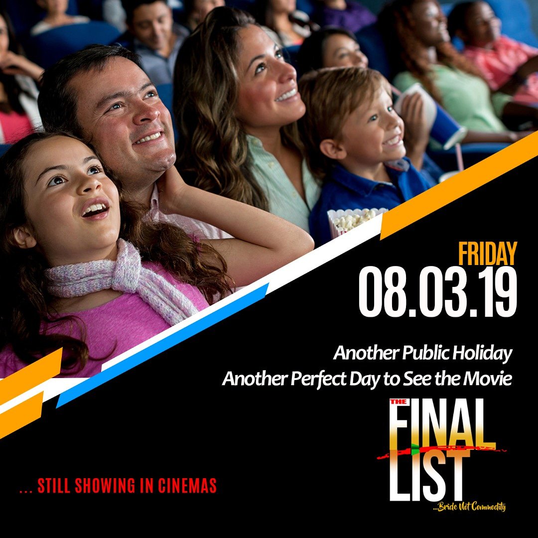 an4francis's tweet photo. HAPPY INT'L WOMEN'S DAY!

Where would you rather spend today, if not at the cinemas, to watch THE FINAL LIST and support #BrideNotCommodity campaign for the #girlchild?

#TheFinalList
#WomensDay2019 https://t.co/sd6y6S8pl1