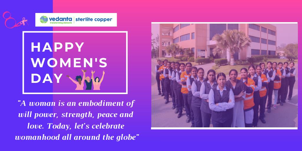 sterlite_copper's tweet photo. This women's day, let's take a moment to celebrate all of her achievements. 
We hope that this day is as beautiful as you are. 

Happy Women's Day.

#womensday2019 https://t.co/eDQzEMrT7o