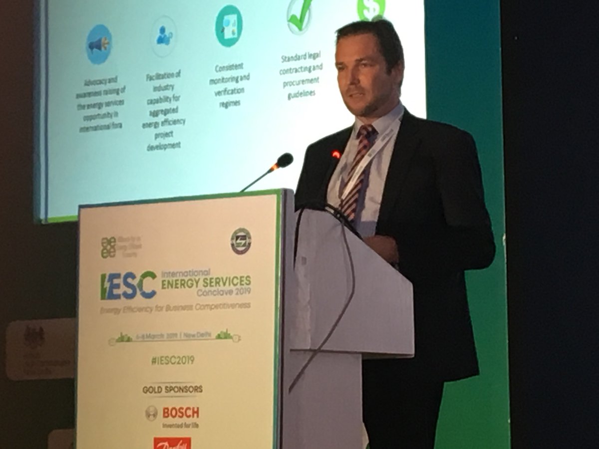 AEEE_India's tweet photo. #LivefromIESC2019:
There is clear need to amplify the ESCO opportunity to global discussions to ensure energy efficiency features more strongly in the first NDC revision cycle.
- Mr. Mark Lister
Managing Partner, @ACE_Partners
#AEEE #IESC2019 #EnergyEfficiency https://t.co/VQcnOvPk4a