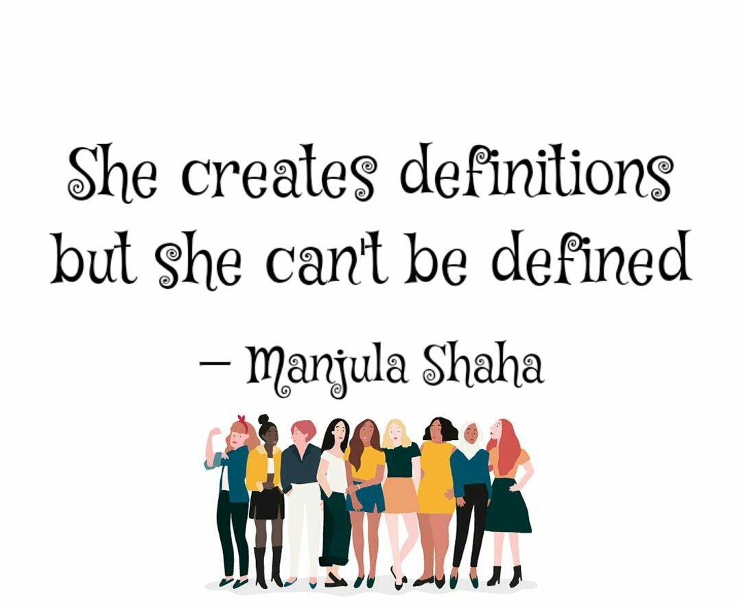 Manjula1stindia's tweet photo. #HappyWomensDay2019 #yqr #ThoughtOfTheDay #Yuva2Yuva #manjulashah #quote @VasundharaBJP @SushmaSwaraj  @ShobhaDe @UN @natpoetrylib  @nilabh79 @DrKumarVishwas @1stIndiaNews @RahulGandhi @soniandtv @SachinPilot @SaraPilot2 @ashokgehlot51 @Fact @wordstionary #Worldwomensday #India https://t.co/BWO9BbO9lj