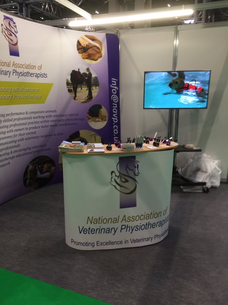 Excited to be at #Crufts today on #NationalAssociationVeterinaryPhysiotherapists stand. Come and see us in Hall 1 stand 76. #caninerehab #CaninePhysio #NAVP #VetPhysio