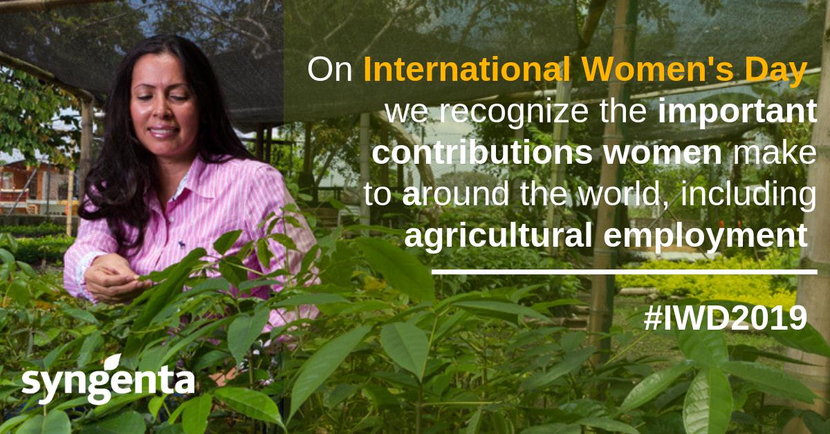Today is International Women’s Day - an opportunity to highlight the contributions of women to #ag! #IWD2019