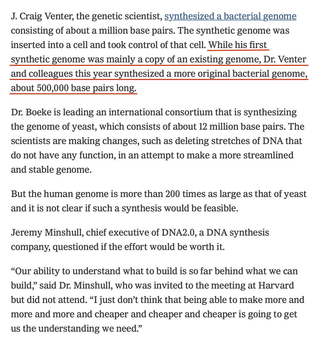 Scientists Are Debating The Ethics Of New Technology That Might Allow Genetic Changes To Be Made In Embryos.The Project Was Initially Called HGP2 - The Human Genome Synthesis Project, With HGP Referring To The Human Genome Project. https://www.nytimes.com/2016/05/14/science/synthetic-human-genome.html