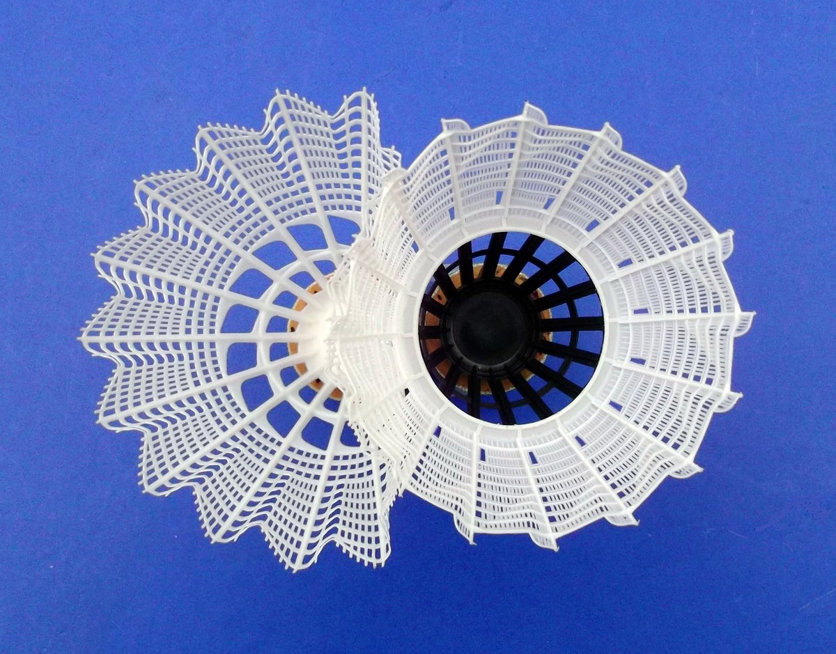 As well as reducing skirt porosity Bird2's unique composite design affords a rigid strengthening ring which improves control in all aspects of the game. Recent process improvements give a price that is now only marginally more than standard nylons #Badminton #Bird2 #shuttlecock