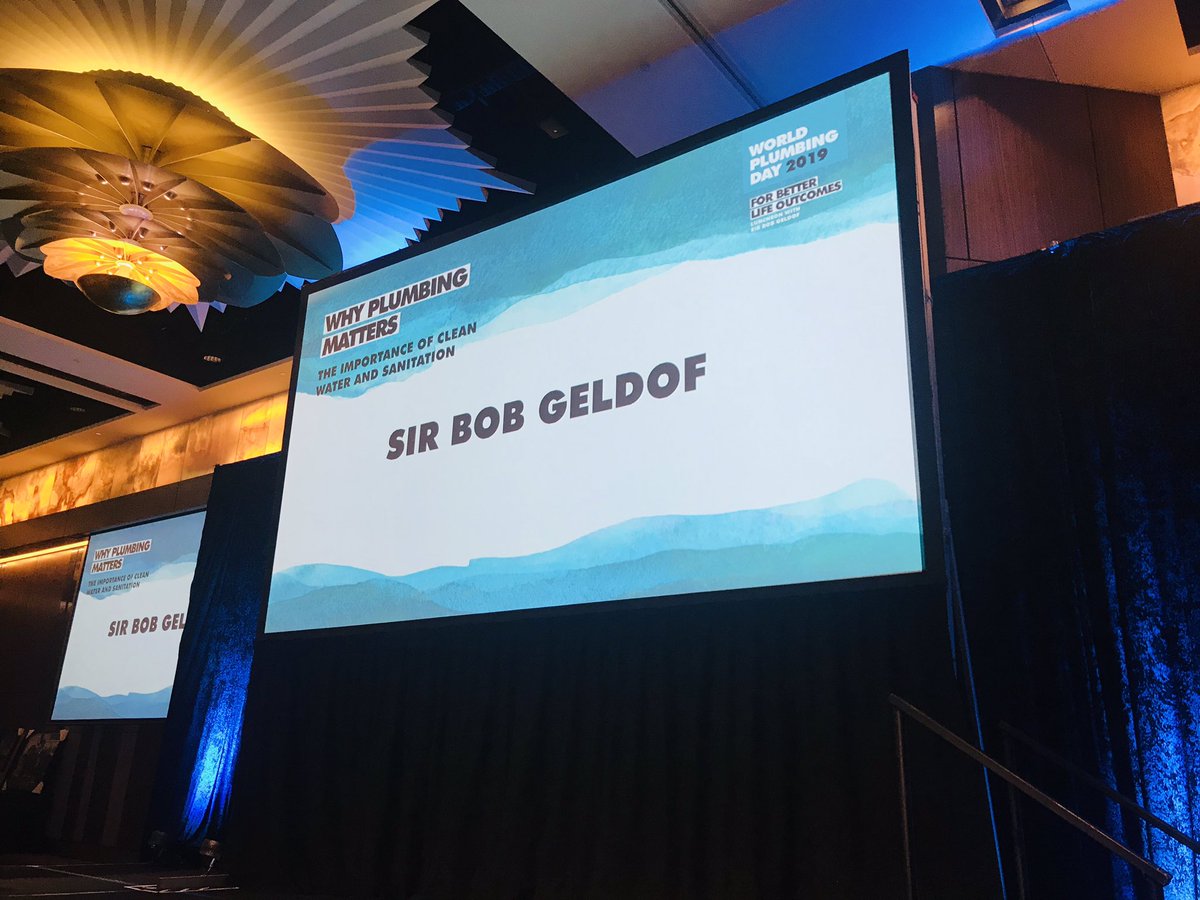 sueellery's tweet photo. Serious groupie 🎸🎤🥁moment.
Bob Geldof talking on plumbing, sanitation, making a real difference to people’s lives.
#PlumbersNeedTraining
#FunnyandSmart
#RelivingMyYouth
#MyJobsOk. #IPlayedItCoolThough https://t.co/2yi2QMbA4z