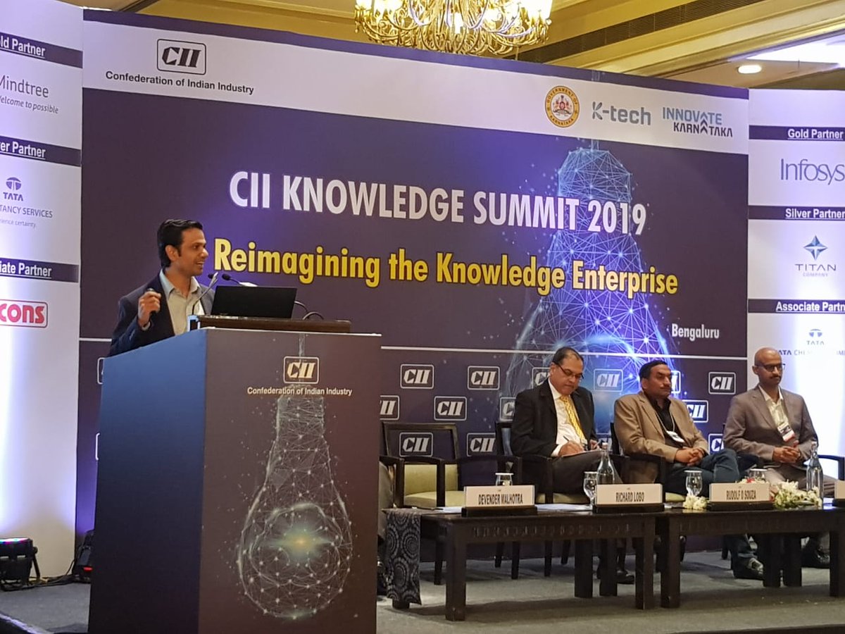 SummitCii's tweet photo. "Serve society through Science" Mr.Richard Lobo @TataChemicals tells us how they uphold this message by making sure every initiative they take has an impact on the end users &amp; by taking up multiple Community initiatives under the name of BEACoN.
#Mikewinners #CIIKnowledgeSummit https://t.co/qmGMR0qhrS
